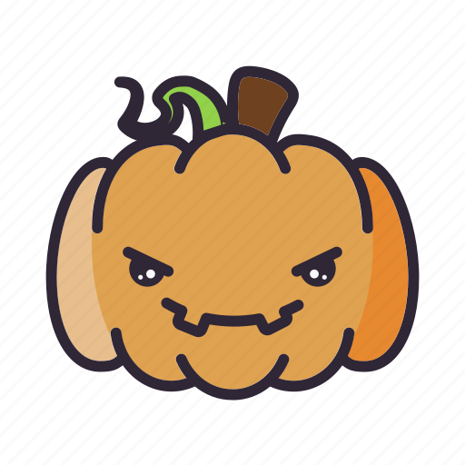 Angry, halloween, lantern, pumpkin, terror icon - Download on Iconfinder