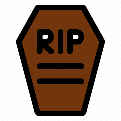 Coffin, rip, death, halloween icon - Download on Iconfinder
