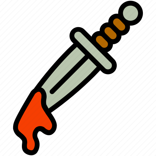 Bloody, dagger, halloween, knife icon - Download on Iconfinder