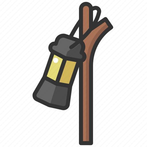 Candle, halloween, lantern, lanterns, light, oil lamp, wood icon - Download on Iconfinder
