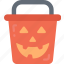 bucket, candy, evil, halloween, sweet, trick or treat 