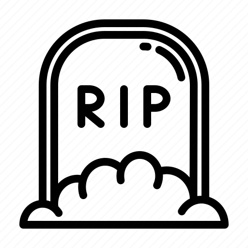 Gravestone, headstone, horror, scary icon - Download on Iconfinder