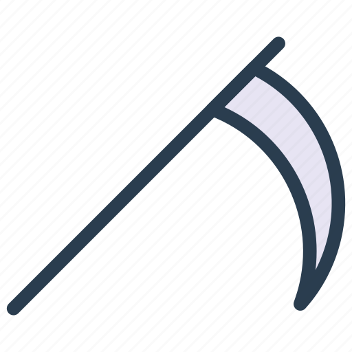 Grim, reaper, scythe, weapon icon - Download on Iconfinder