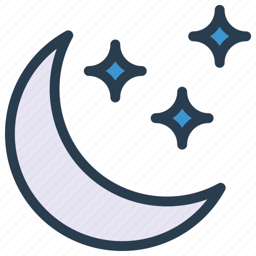 Moon, night, sleep, stars icon - Download on Iconfinder