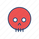 halloween, skull, spooky, zombie