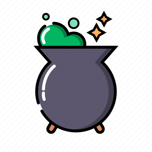 Witch, pot, magic, pots, making potion, black magic, halloween icon - Download on Iconfinder