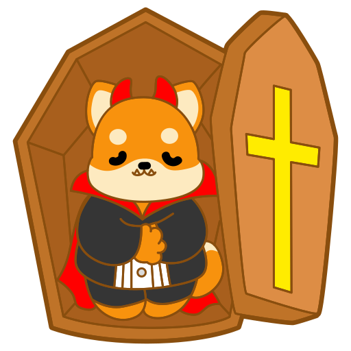 Halloween, shiba inu, scary, scream, holiday, ghost, coffin icon - Download on Iconfinder