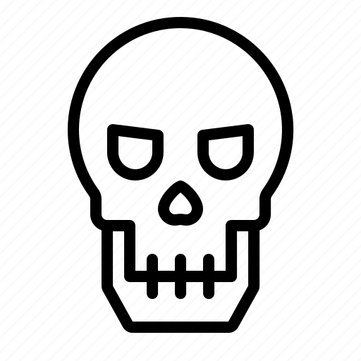 Skull, human, ghost, halloween, party, creepy, spooky icon - Download on Iconfinder