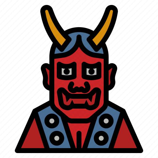 Ghost, mask, japan, scary, monster icon - Download on Iconfinder