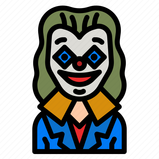 Joker, clown, creepy, fool, spooky icon - Download on Iconfinder