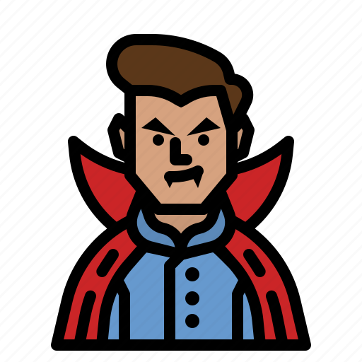 Vampire, spooky, dracula, scary, character icon - Download on Iconfinder