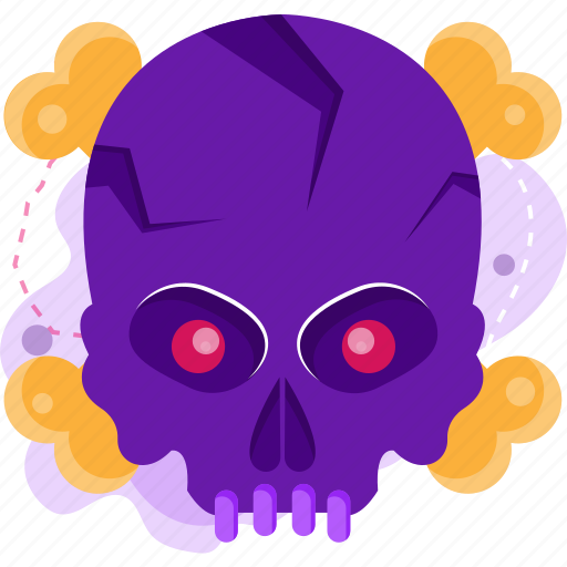 Horror, spooky, scary, holiday, halloween, skull icon - Download on Iconfinder