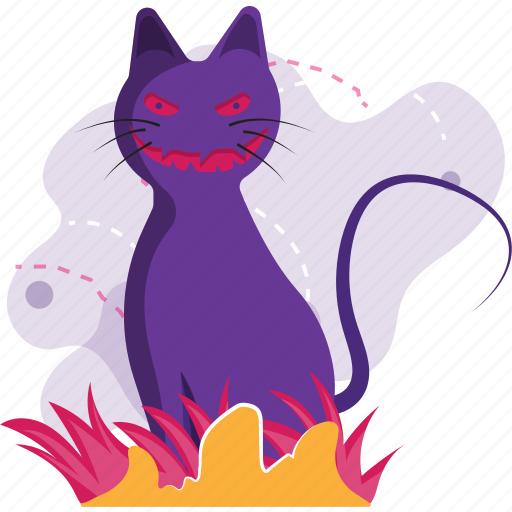 Horror, spooky, scary, holiday, halloween, cat icon - Download on Iconfinder