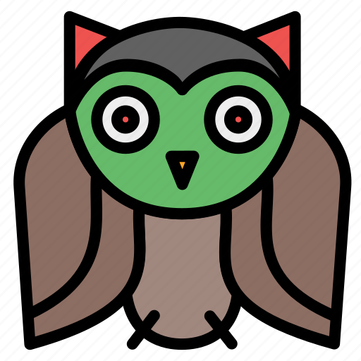Bir, crow, fear, owl, owl bird, raven, scary icon - Download on Iconfinder