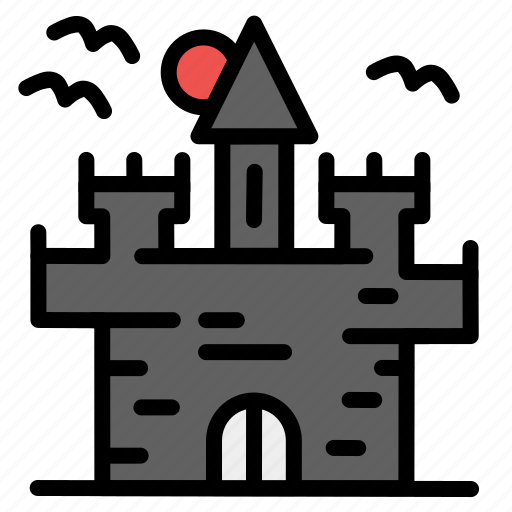 Castle, fantasy, halloween, haunted house, horror, phantoms, spooky icon - Download on Iconfinder