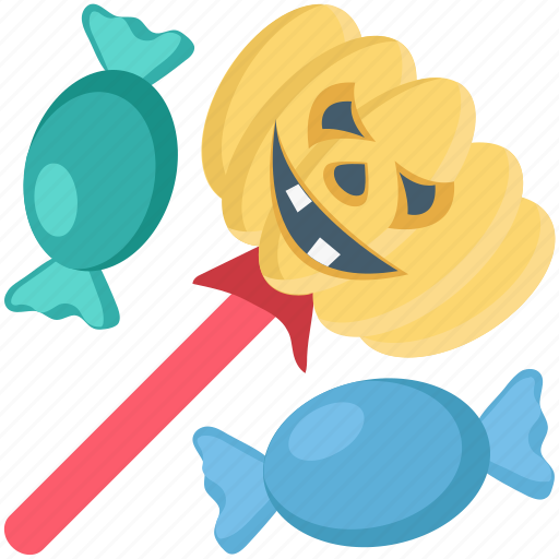 Candy, halloween, lollypop, pumpkin, toffee icon - Download on Iconfinder
