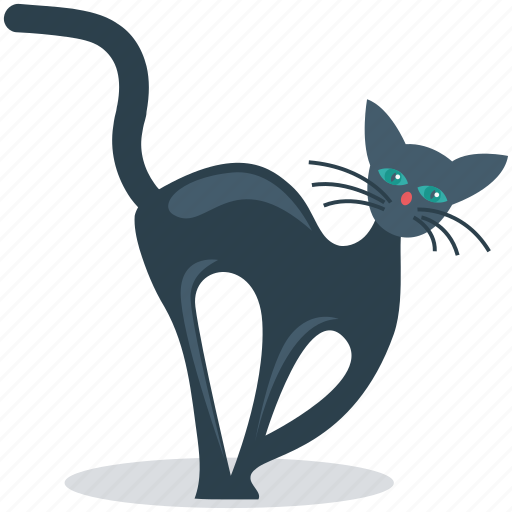 Black cat, black evil cat, cat, evil cat, scary icon - Download on Iconfinder