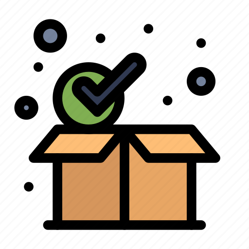Box, checkmark, package, parcel icon - Download on Iconfinder