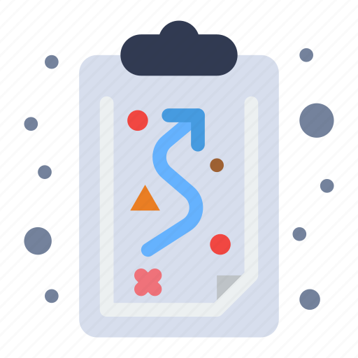 Clipboard, path, strategy, tactics icon - Download on Iconfinder