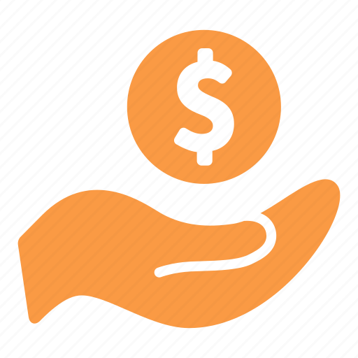 Bank, business, coin, currency, dollars, hand, money icon - Download on Iconfinder