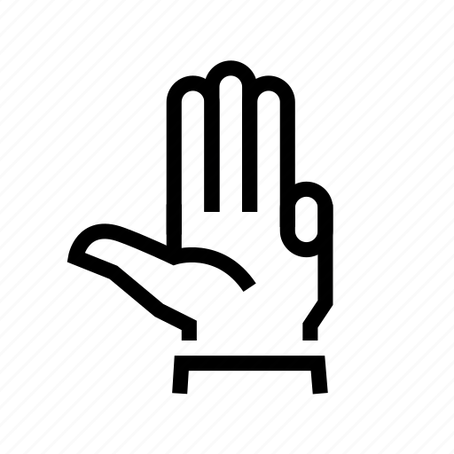 Fingers, four, gesture, hand, three icon - Download on Iconfinder