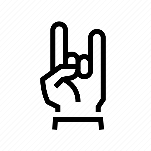 Gesture, hand, horns, rock icon - Download on Iconfinder