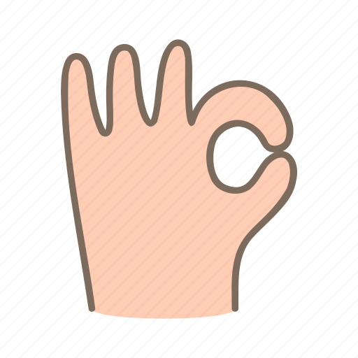 Doodle, hand, finger, okay, ok icon - Download on Iconfinder