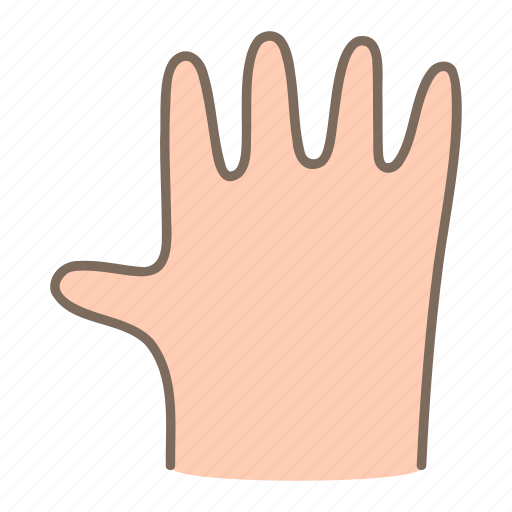 Doodle, hand, finger, palm, five icon - Download on Iconfinder