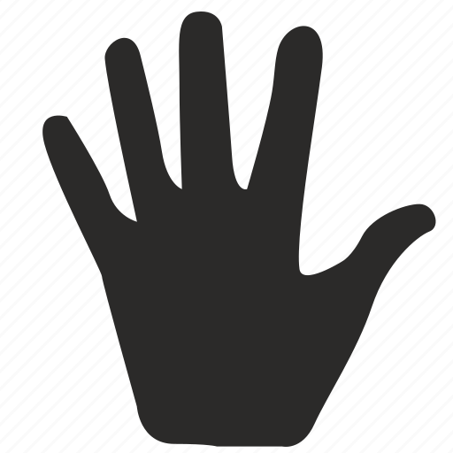 Fingers, gesture, hand, hello, hi, open icon - Download on Iconfinder