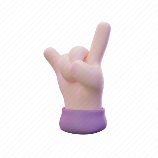 Metal, hand, gesture 3D illustration - Download on Iconfinder