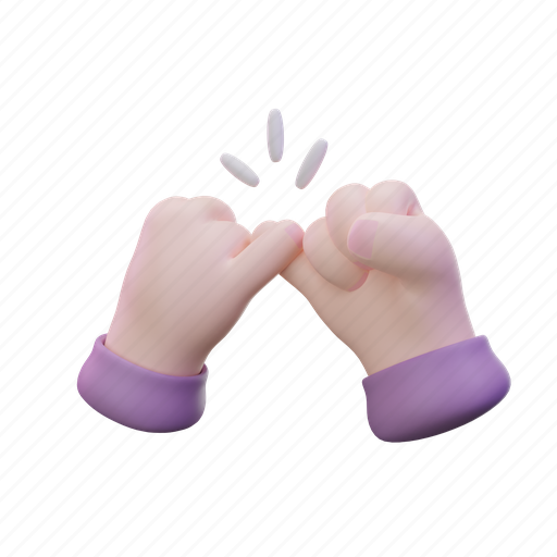 Promise, hand, gesture 3D illustration - Download on Iconfinder
