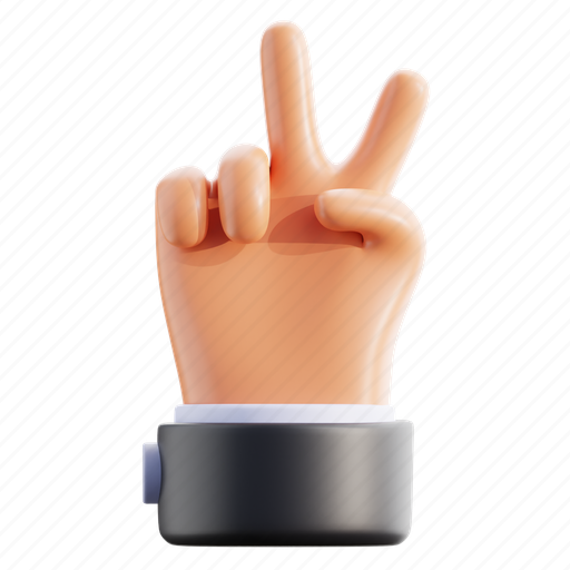 Hand, gesture, sign, finger 3D illustration - Download on Iconfinder