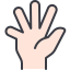 fingers, five, body, part, gesture, hand 