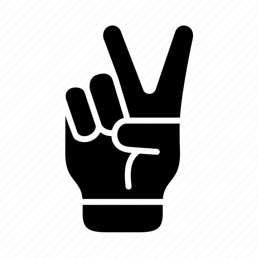 Gesture, hand, peace, two, victory icon - Download on Iconfinder