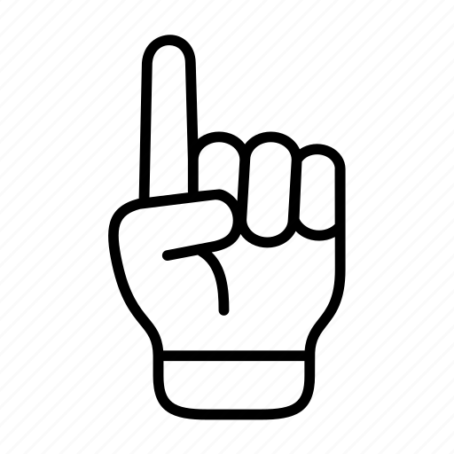 Finger, hand, pointing up icon - Download on Iconfinder