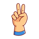 counting two, hand, gesture, hand gesture, sign