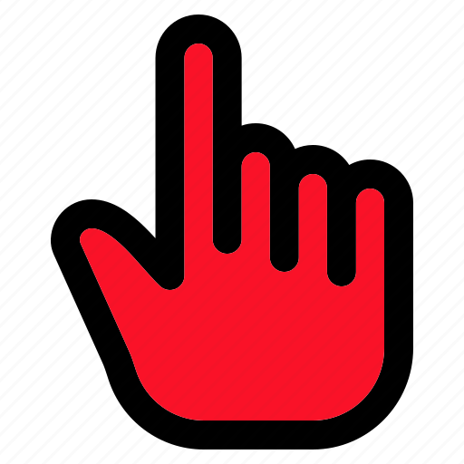 Hand, click, cursor, finger, left icon - Download on Iconfinder