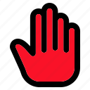 hand, stop, sign, privacy, prohibition