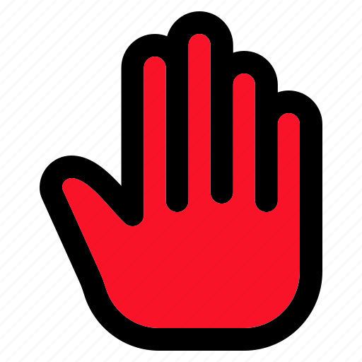 Hand, stop, sign, privacy, prohibition icon - Download on Iconfinder
