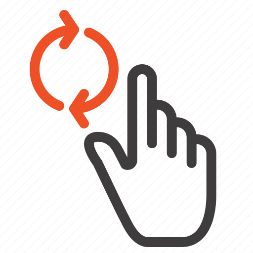 Finger, gesture, hand, refresh icon - Download on Iconfinder