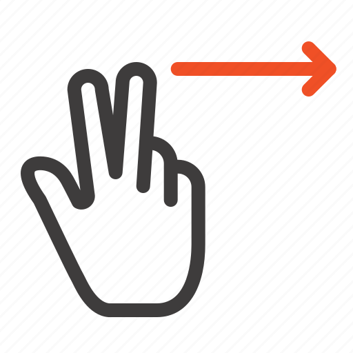 Fingers, gesture, right icon - Download on Iconfinder