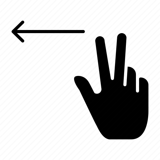 Fingers, gesture, left icon - Download on Iconfinder
