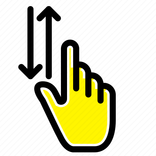 Down, finger, gestures, hand, up icon - Download on Iconfinder