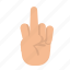 fuck, middle, finger, hand, gestures 