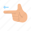 pointing, hand, point, sign, language 