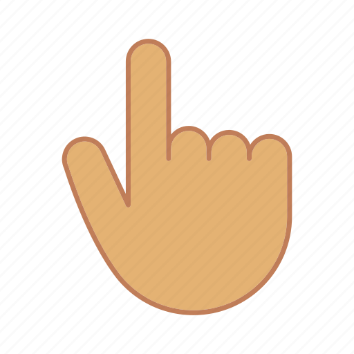 Click, direction, gesticulate, gesticulation, hand, index finger, pointer icon - Download on Iconfinder