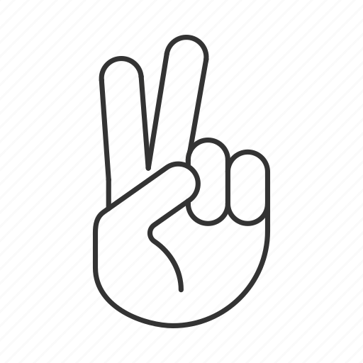 Gesticulate, gesticulation, gesture, hand, peace, victory, win icon - Download on Iconfinder