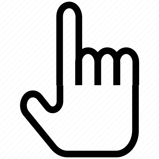 Forefinger, index finger, number one, pointing finger, posture icon - Download on Iconfinder