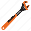 adjustable, wrench, work, equipment, settings, tool, configuration, repair, construction 