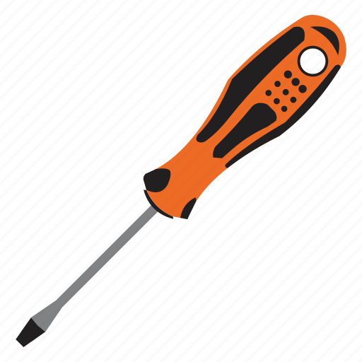 Slotted, screwdriver, work, equipment, tool, wrench, settings icon - Download on Iconfinder